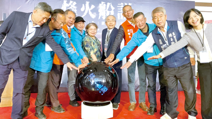 「烽火船說」開幕。（陳麗妤攝）