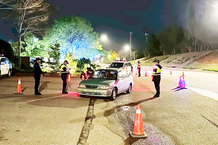 縣警局強力執法，11月份單月即查獲14件酒駕公共危險案件，展現執法決心。（縣警局提供）