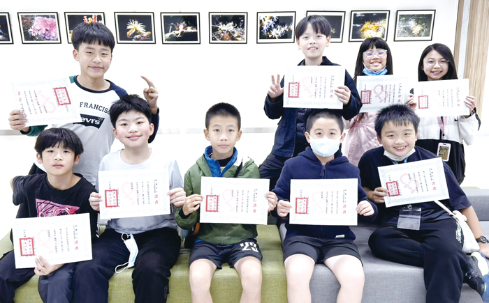 中正國小資優班在TRML數學競賽獲一金三銀一銅。（校方提供）