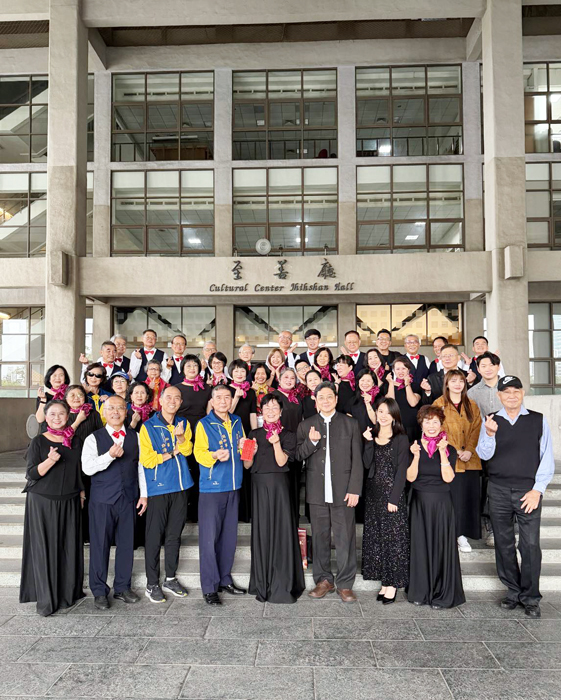 金門縣合唱團跨縣市交流登場。
（合唱團提供）