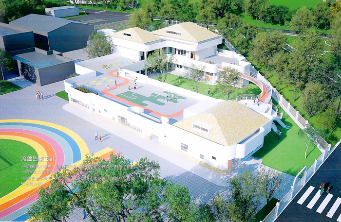 柏村國小幼兒園校園配置示意圖。（工務處提供）
