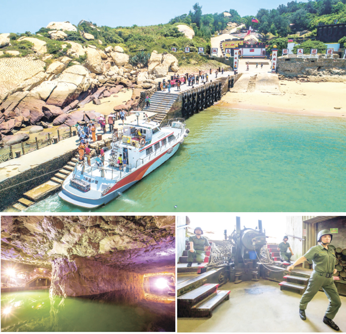 「大膽島」為金門觀光旅遊網2025搜尋排行榜中的第一名，「翟山坑道」、「獅山砲陣地」分列二、三名。（觀光處提供）