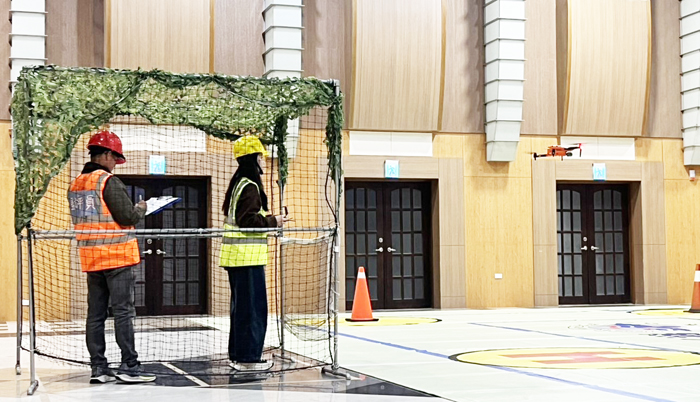 首次室內術科測試，考生全數通過。（銘傳金門分部提供）