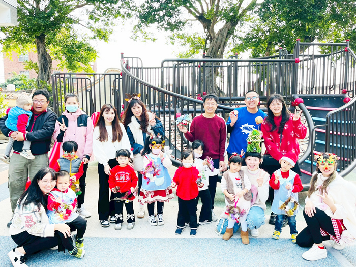 西口國小附設幼兒園舉辦聖誕慶祝活動。
（西口國小提供）