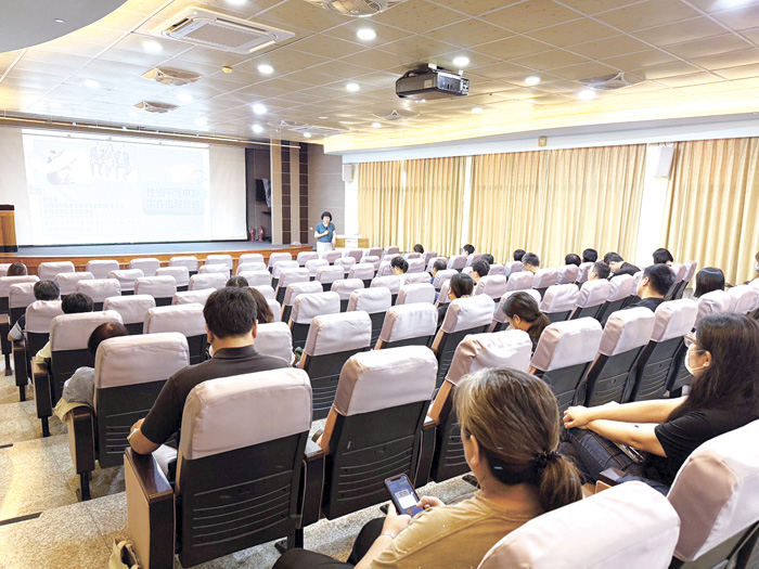 金門縣政府人事處日前辦理性別平等專題講座。（陳冠霖攝）