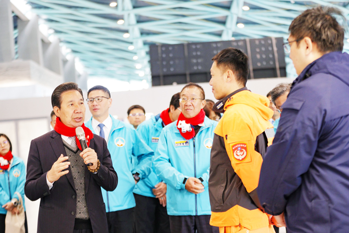 縣長陳福海昨（23）日舉行就職三週年活動，呈現縣府團隊在建設、社會福利與教育政策上的全方位進展。（薛子軒攝）