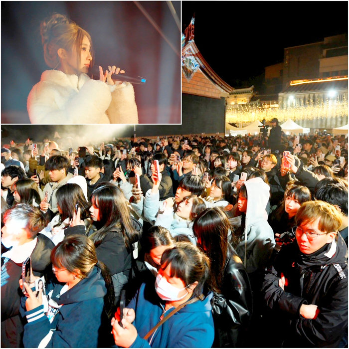 創作才女陳華金門首場公開演出，週末在「後浦十六藝文特區」盛大登場，吸引眾多人潮。（工策會提供）