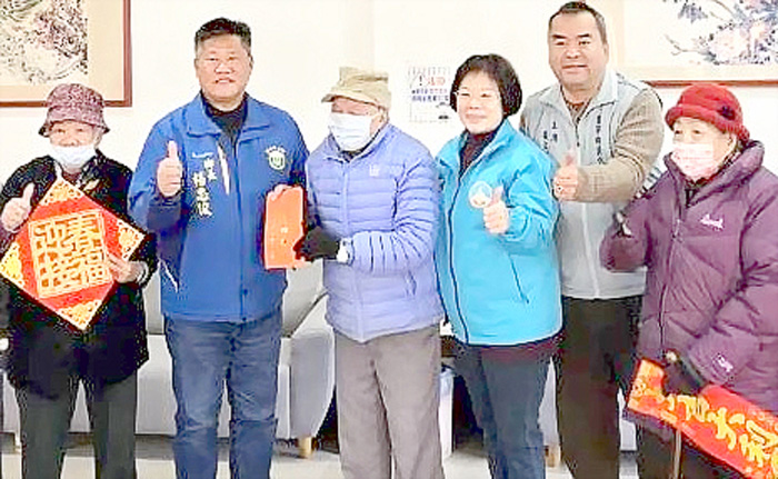金寧鄉公所與金寧鄉代會前往大同之家進行春節慰問。
（金寧鄉公所提供）