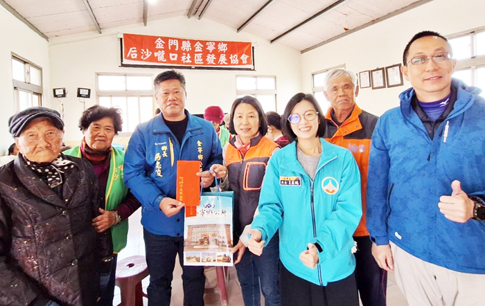 金寧鄉后沙嚨口社區迎新春炊糕活動展現高齡共融力 。（蔡麗玉攝）