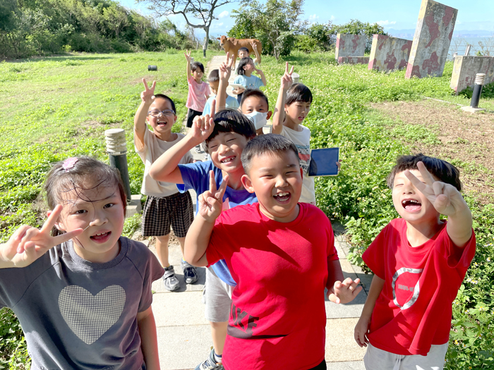 卓環國小二年級校訂校本課程，培養海洋守護小尖兵。
（卓環國小提供）