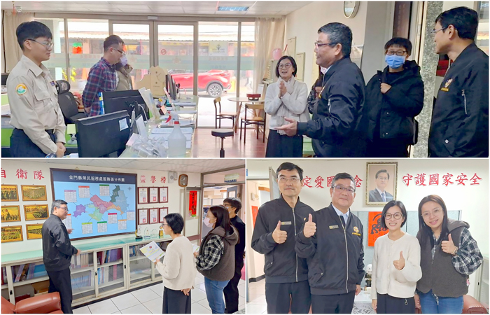 社會處長王茲繐拜會榮服處處長劉信義，雙方就地區榮民（眷）服務照顧工作推動情形進行交流。（榮服處提供）