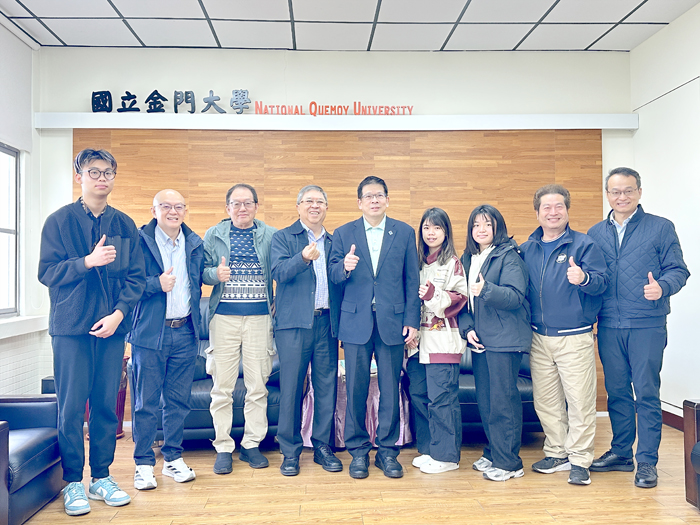 金門大學接待汶萊僑領林明傑一行人。
（金大提供）