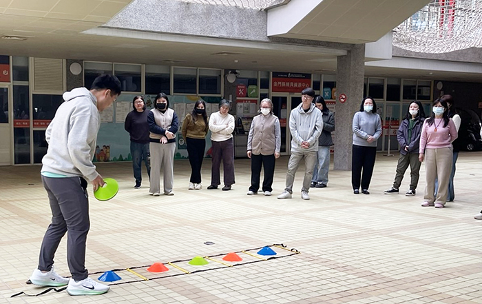 金門縣身心障礙者家長協會辦理「身心障礙者體適能活動規劃與帶領技巧培訓」課程。（金門縣身心障礙者家長協會提供）
