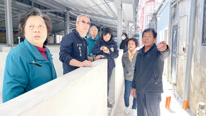 金沙鎮民代表會臨時會下鄉會勘。（陳麗妤攝）