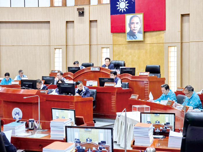 金門縣議會第八屆第七次定期會昨日起開議，會期為一個月。（許峻魁攝）