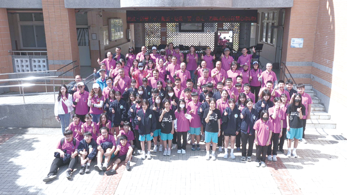 「重返上林」走讀。（烈嶼國中提供）