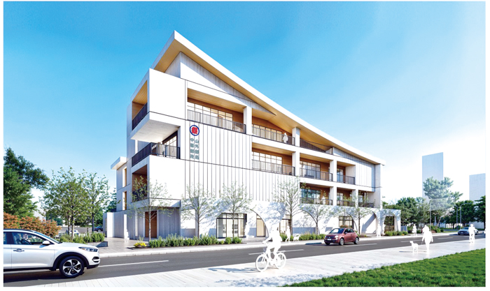 中華郵政率團拜會縣長陳福海，攜手推動郵政建設與服務發展。（李映蓉攝）