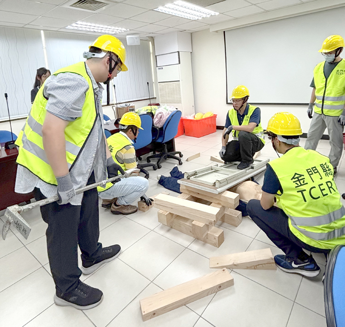 消防局辦理金門縣T-CERT計畫獲全國特優。（消防局提供）