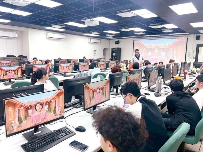 AI課程學員的成果發表。（金門縣工業會提供）