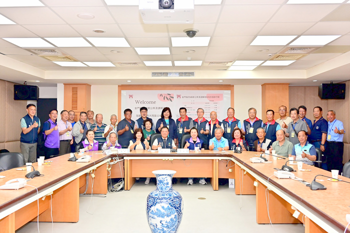 洪若珊率團赴台交流。（烈嶼鄉公所提供）