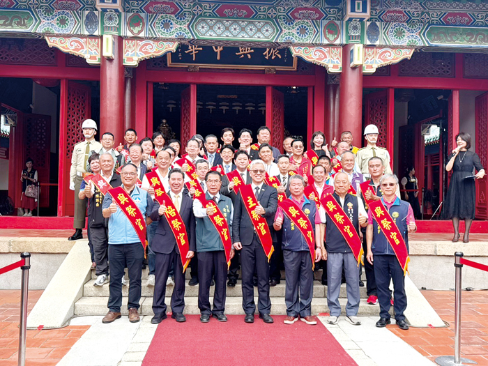 縣長陳福海跨海參加「明延平王鄭成功來臺365週年中樞祭典」。（縣府提供）