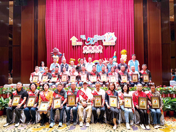 金門縣模範勞工表揚活動。（呂肇中攝）