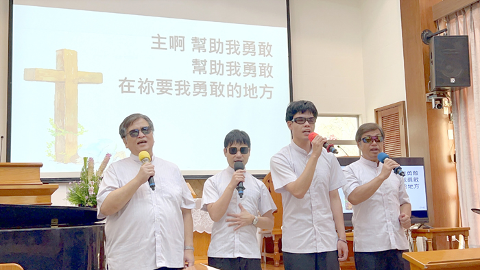 伊甸盲人喜樂合唱團將在5月9日晚上於金門基督教會演出。（主辦單位提供）