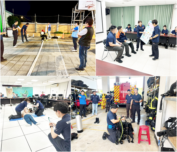 消防局辦理114年度義勇消防組織評核作業。（消防局提供）