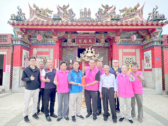 金湖鎮峰上「天后宮」媽祖聖誕千秋平安醮慶活動。（金湖鎮公所提供）
