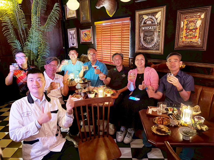 金城飯店舉辦品酒會。（觀光處提供）
