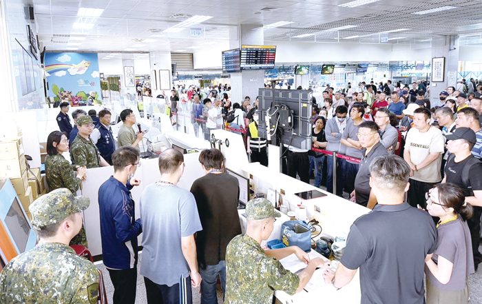 金門航站啟動ABC疏運計畫。（航站提供）