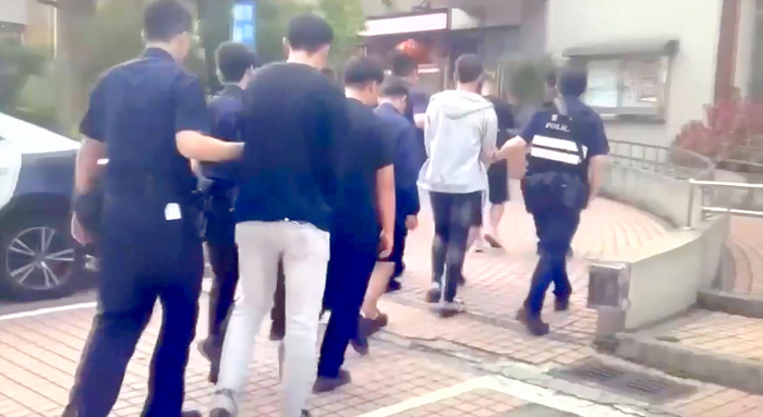 警方逮捕涉案嫌犯。（金城分局提供）