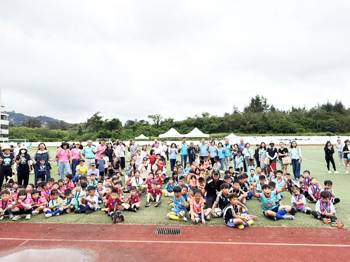 運動i台灣2.0－2026金門縣中小學五人制暨社區親子足球賽閉幕頒獎典禮。（呂肇忠攝）