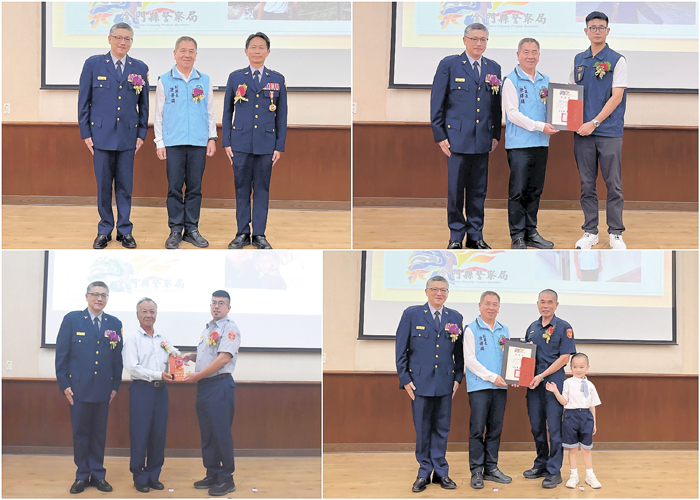 金門縣警局舉辦115年警察節慶祝大會，頒發資深績優警察獎章、模範警察、以及績優警察、民防等獎項。（莊煥寧攝）