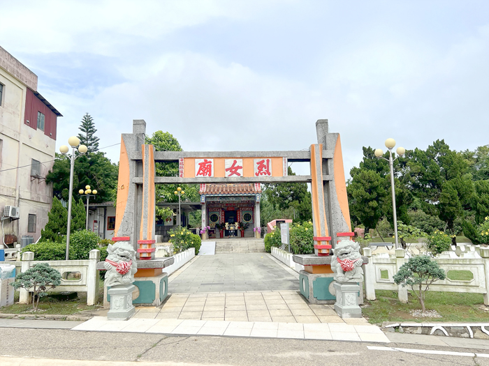 青岐社區居民重要的信仰寄託，香火鼎盛的烈女廟。
（林秉志攝）