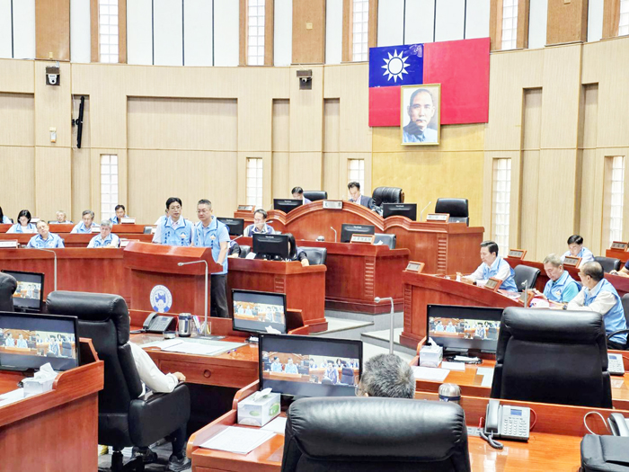 金門縣議會第八屆第十八次臨時會，昨日閉幕。（許峻魁攝）
