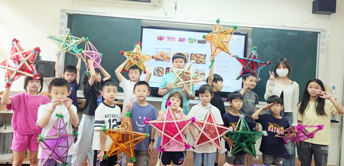 金寧中小學國小部暑期越南語樂學活動。（翻攝校方官網）