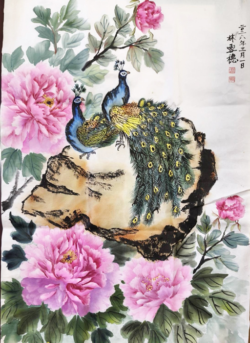 水墨畫藝術家作品。（金門縣水墨畫協會提供）