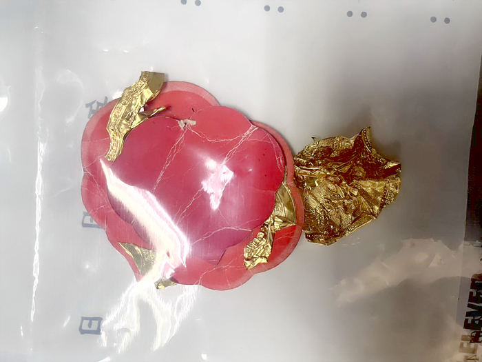 警方追回金牌（贓物）。（金城分局提供）