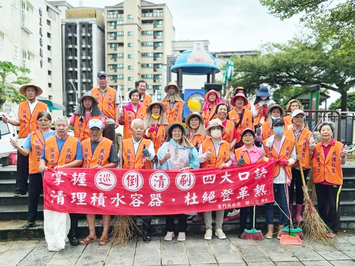 金湖社區環境清潔日。（金湖鎮公所提供）