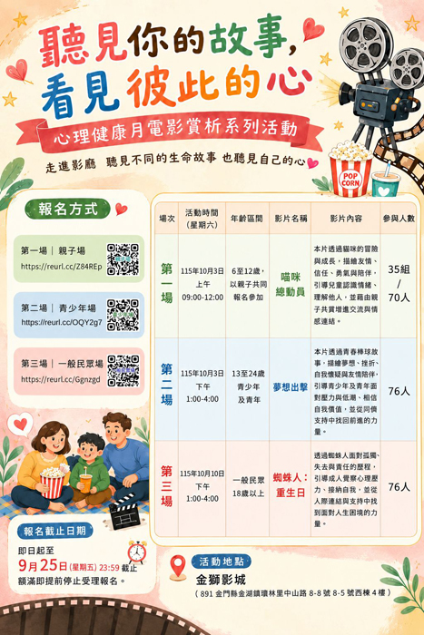 海報。（衛生局提供）