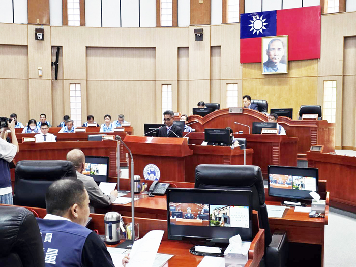 金門縣議會召開臨時會審議114年度總決算。
（許峻魁攝）