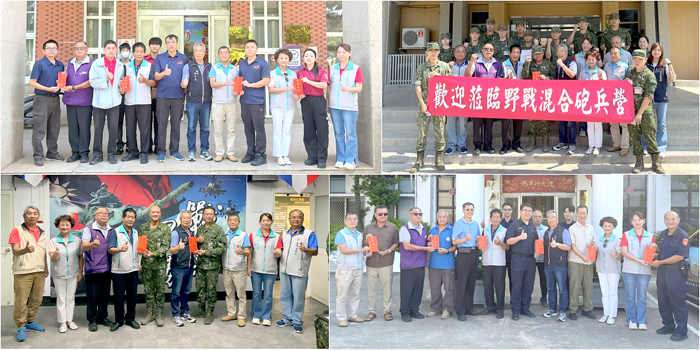 金沙鎮公所「115年秋節慰勞團」向軍警消人員致上最誠摯的慰問與感謝。（李薇薇攝）
