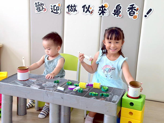 蘭湖親子館打造中秋遊戲樂園，親子玩中認識金門文化。（蘭湖親子館提供）
