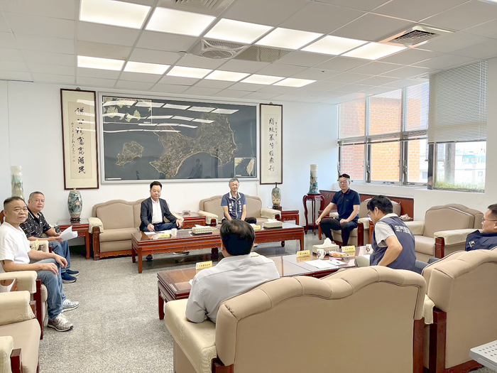 金門縣議會昨日召開程序委員會並確認第八屆第21次臨時會議程。（高凡淳攝）
