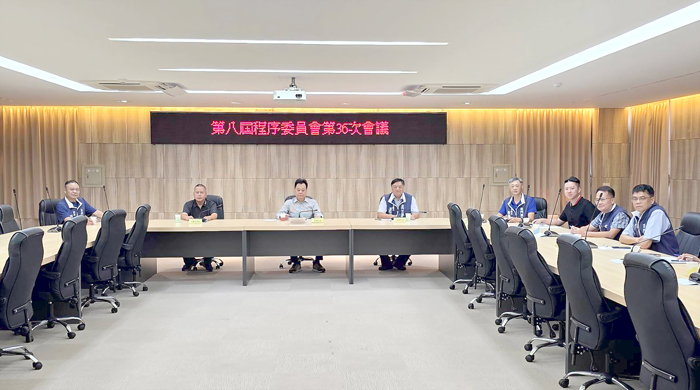 金門縣議會召開第三十六次程序會，確定十月二十一日起召開第八次定期會。（許峻魁攝）