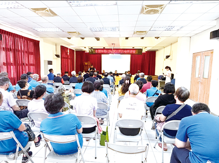 湖警自辦社區治安會議。（金湖分局提供）