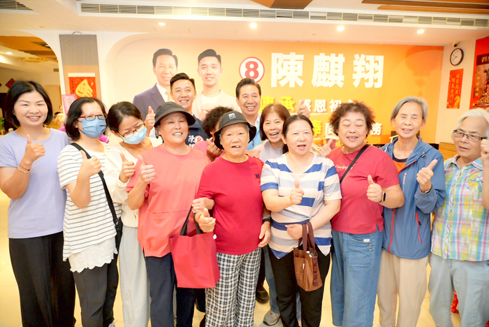 第二選區（金湖、金沙）議員候選人陳麒翔成立競選服務處。
（競選服務處提供）