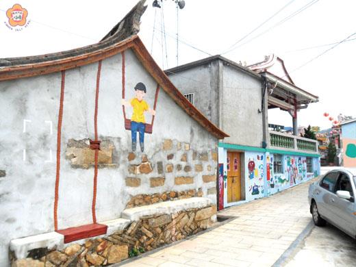   西方社區透過社區營造，將環境與藝術融合，打造美麗社區風貌。（文化局提供）