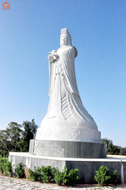 羅厝新地標─媽祖公園參加宗教百景票選，歡迎投票。（許峻魁攝）